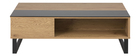 Table basse relevable en bois et m&eacute;tal WYNN