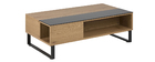 Table basse relevable en bois et m&eacute;tal WYNN
