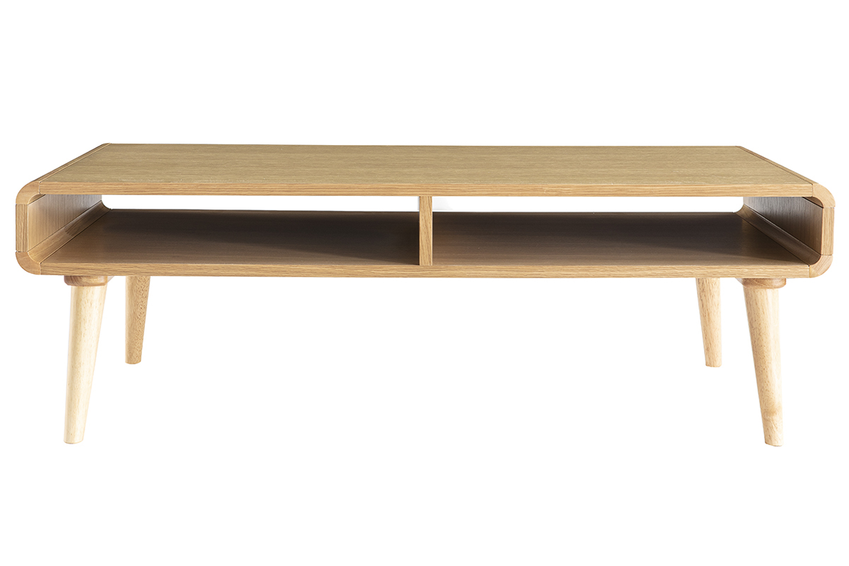 Table basse scandinave ch�ne clair L120 cm COPENHAGUE