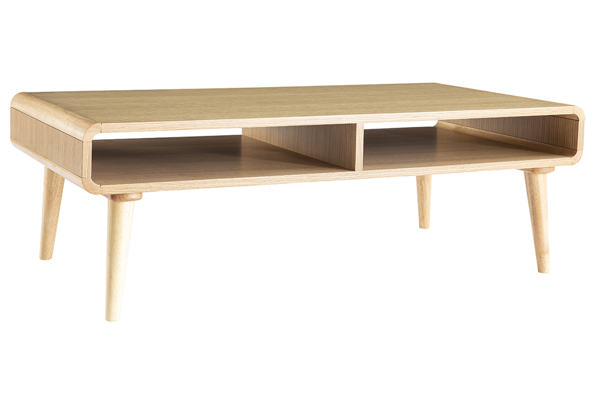 Table basse scandinave ch�ne clair L120 cm COPENHAGUE