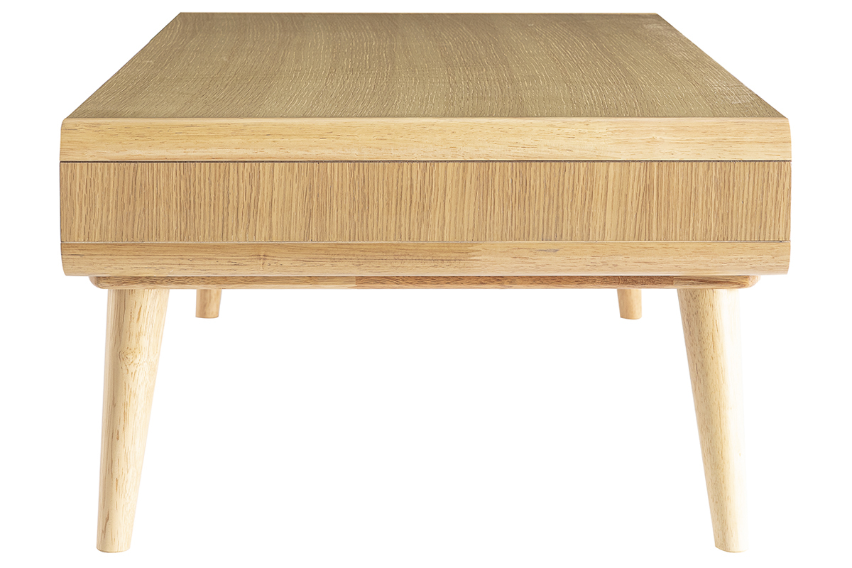 Table basse scandinave ch�ne clair L120 cm COPENHAGUE