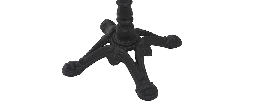 Table bistrot haute ronde en marbre et m�tal CONTY