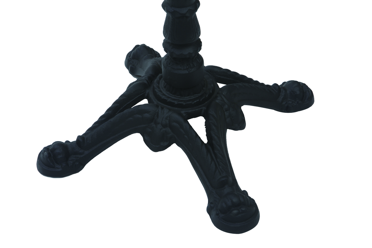 Table bistrot haute ronde en marbre et mtal CONTY