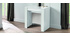 Table console extensible design blanc brillant L54-252 cm COMO