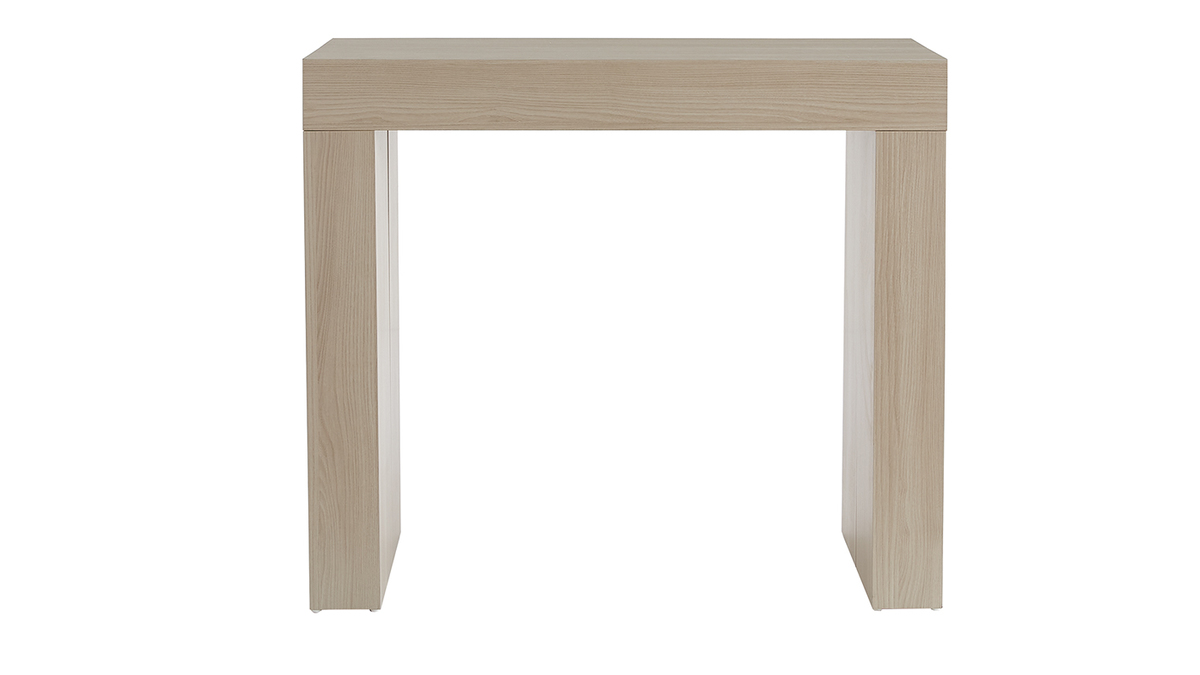Table/console extensible design finition chêne L46-291 cm COMO