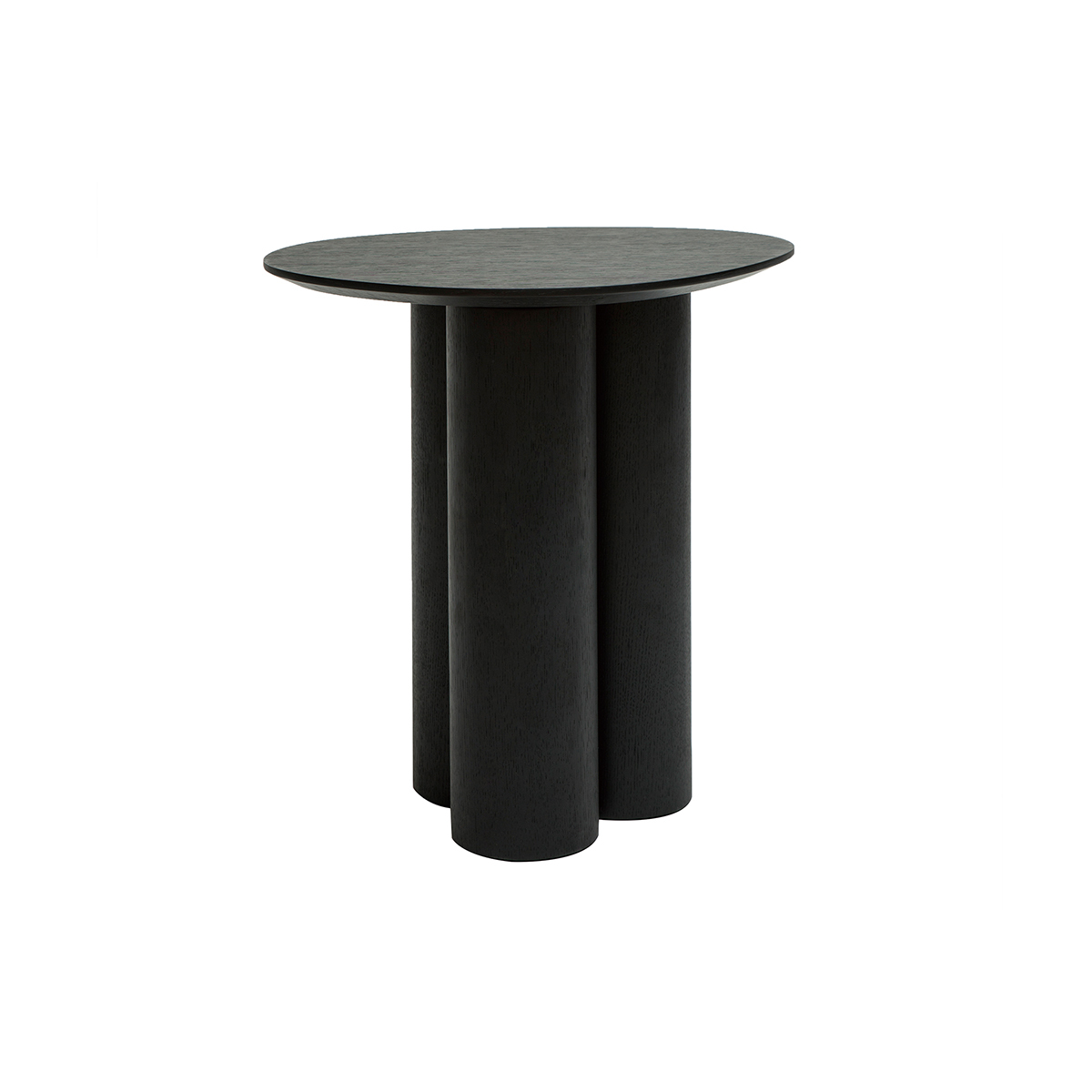 Table d'appoint design bois noir L44 cm HOLLEN vue1