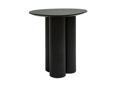 Table d'appoint design bois noir L44 cm HOLLEN
