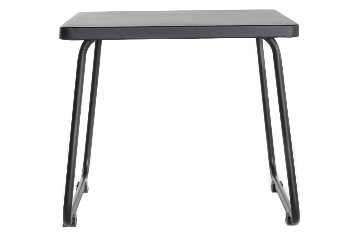 Table d'appoint en mtal noir MONACO