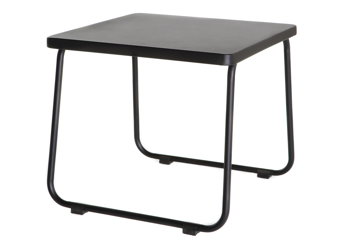 Table d'appoint en mtal noir MONACO