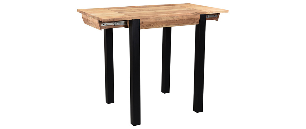Barre En Métal Décorative Extensible De Table 135/250 Cm Noir