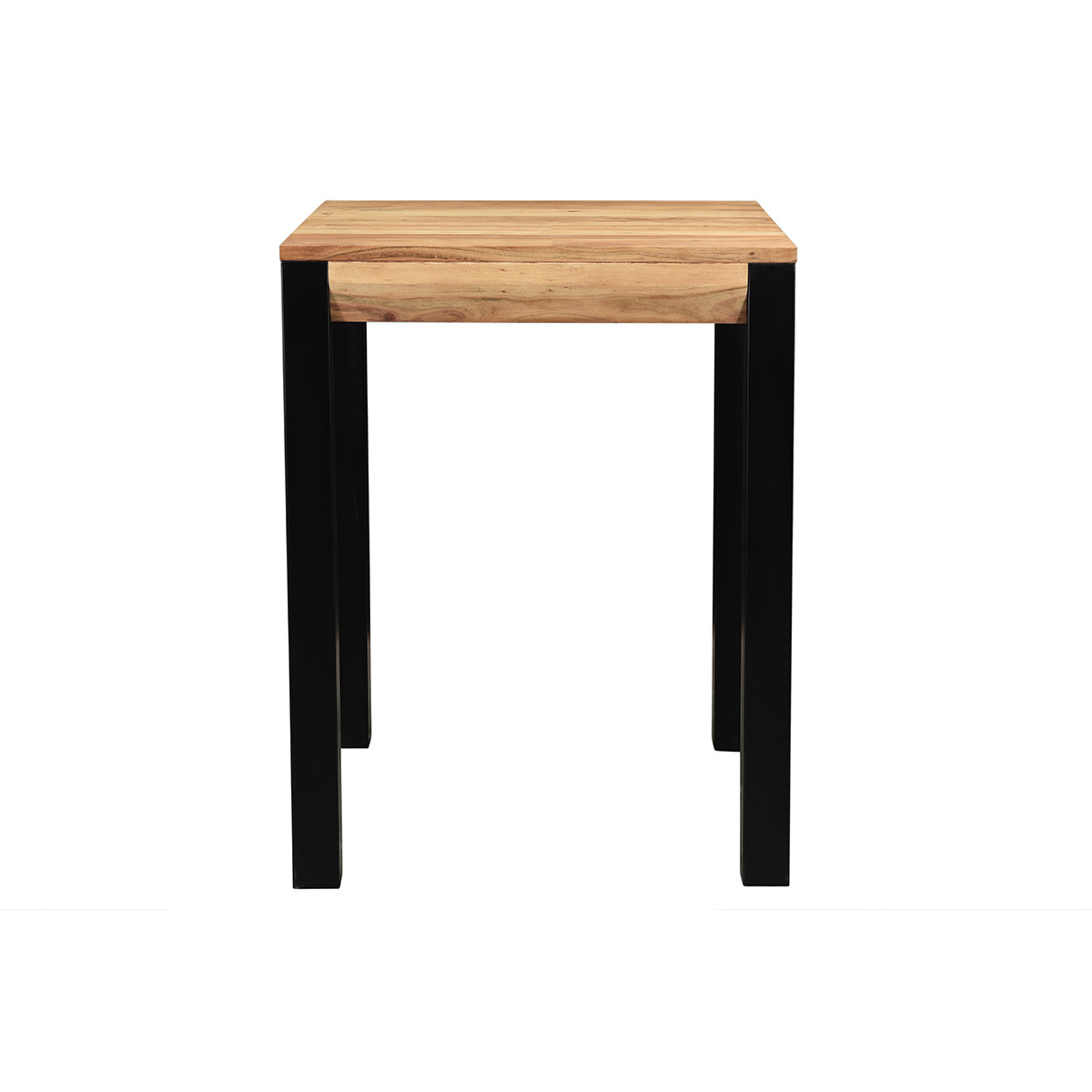 Table de bar extensible en bois massif et métal L80-135 cm TRAP Table de bar extensible en bois massif et métal L80-135 cm TRAP