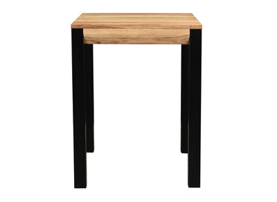 Table de bar extensible en bois massif et métal L80-135 cm TRAP