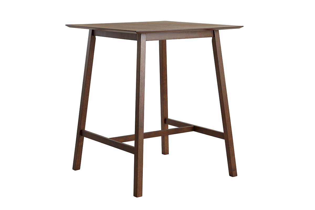 Table de bar noyer L90 cm RUSSELL
