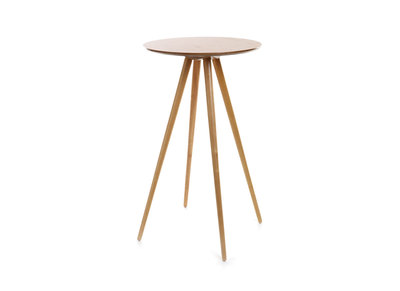 Table de bar ronde scandinave bois L60 cm NORDECO