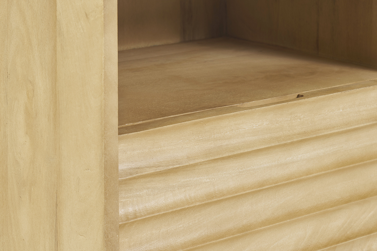 Table de chevet avec tiroir en bois manguier massif MATCHA