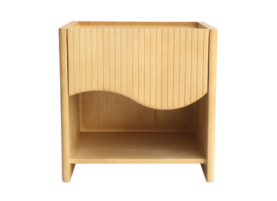 Table de chevet avec tiroir en bois manguier massif NEREA