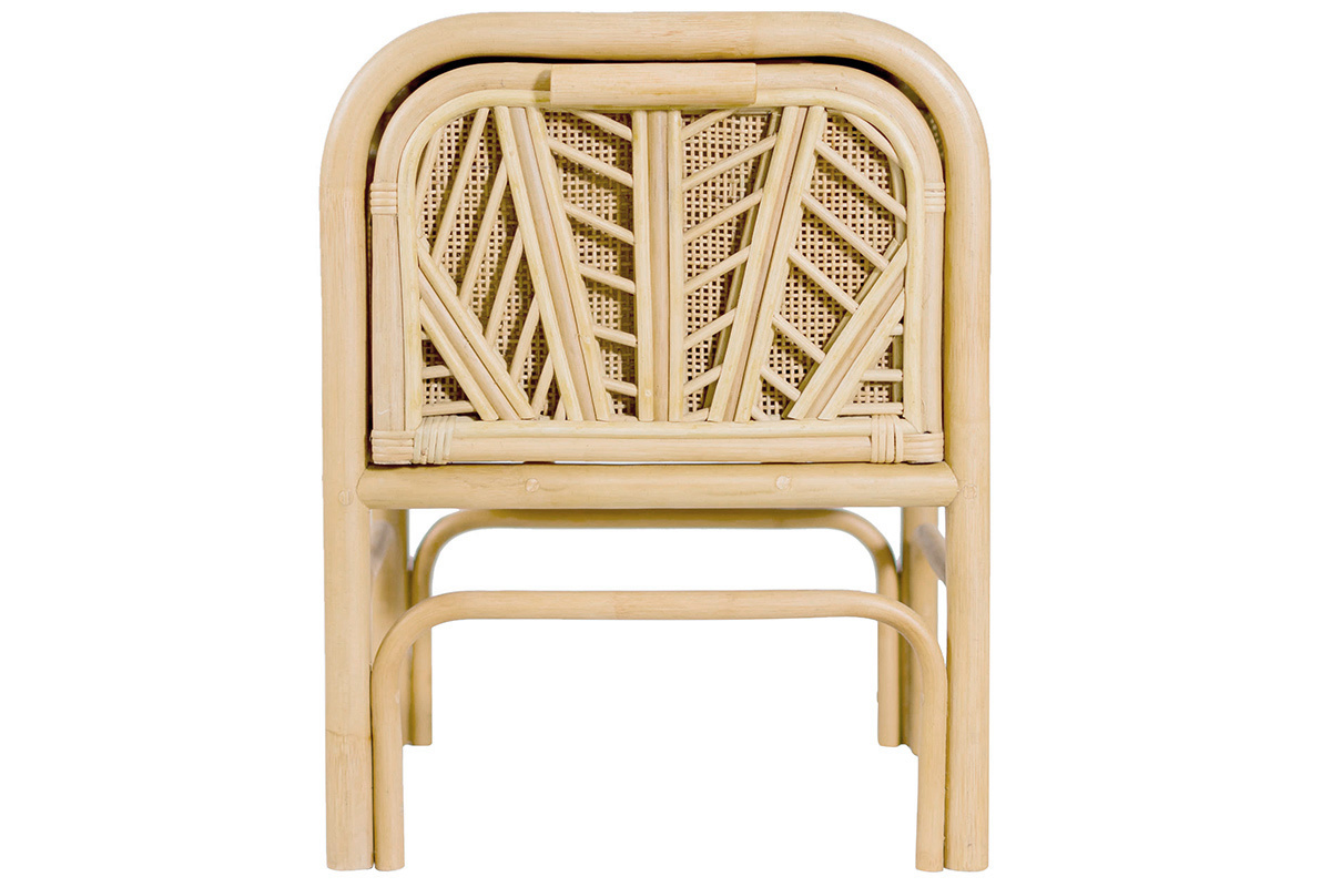 Table de chevet en rotin GALON