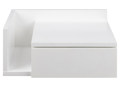 Table de chevet murale blanche avec tiroir NASTY