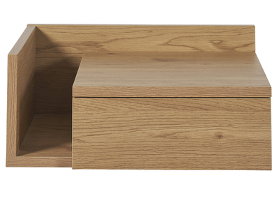 Table de chevet murale finition bois chêne clair avec tiroir NASTY