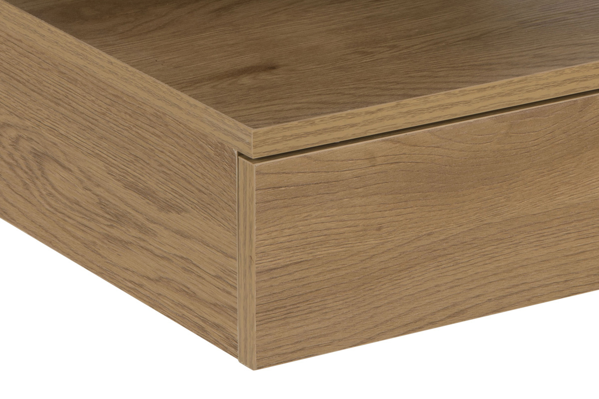 Table de chevet murale finition ch�ne naturel MITSY