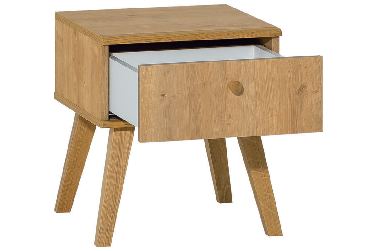 Table de chevet scandinave 1 tiroir ch�ne MAHE
