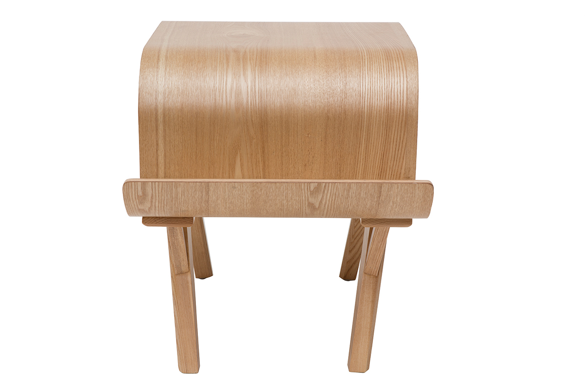 Table de chevet scandinave fr�ne et blanc (gauche) KYOTO