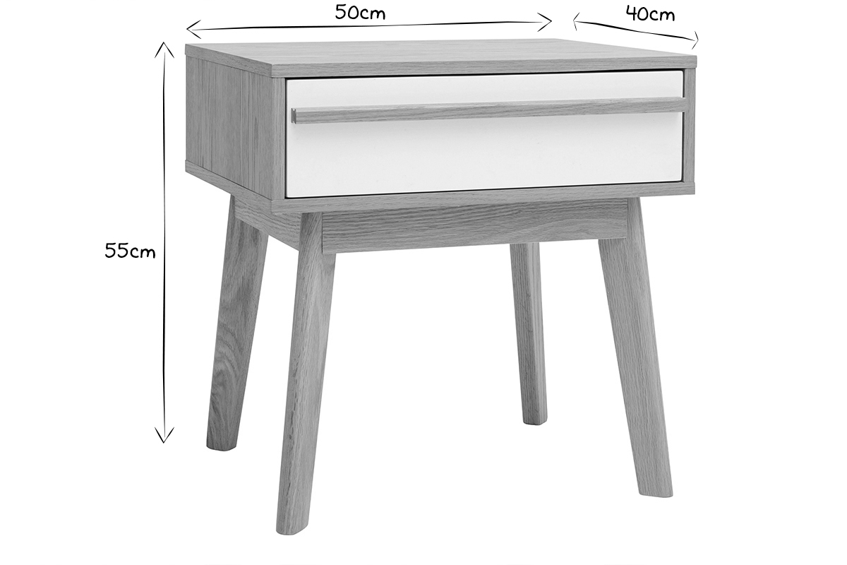 Table de chevet scandinave HELIA
