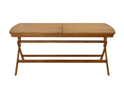 Table de jardin extensible rallonges intégrées en bois massif L180-240 cm CANOPEE