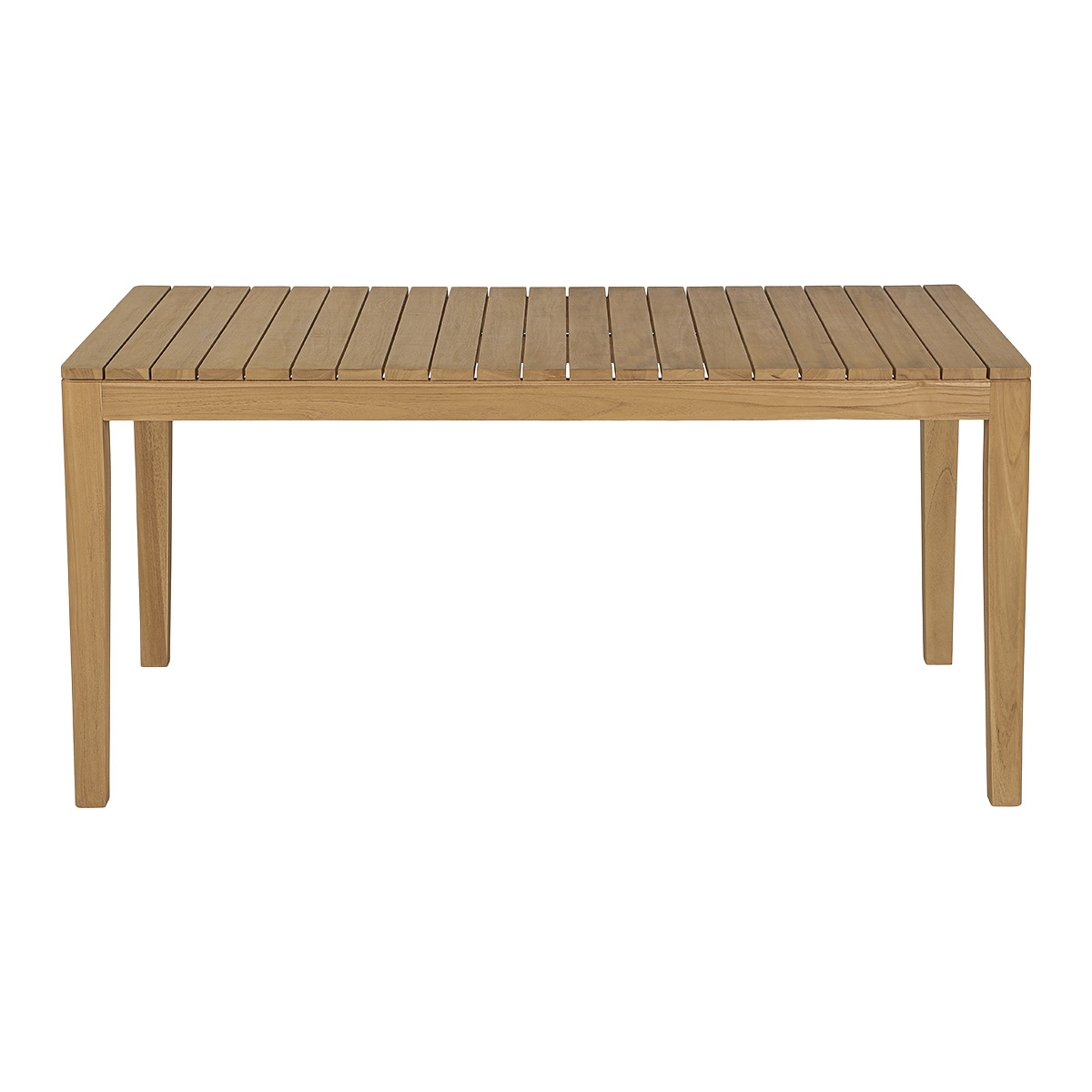 Table de jardin rectangulaire en bois teck massif L160 cm UBUD