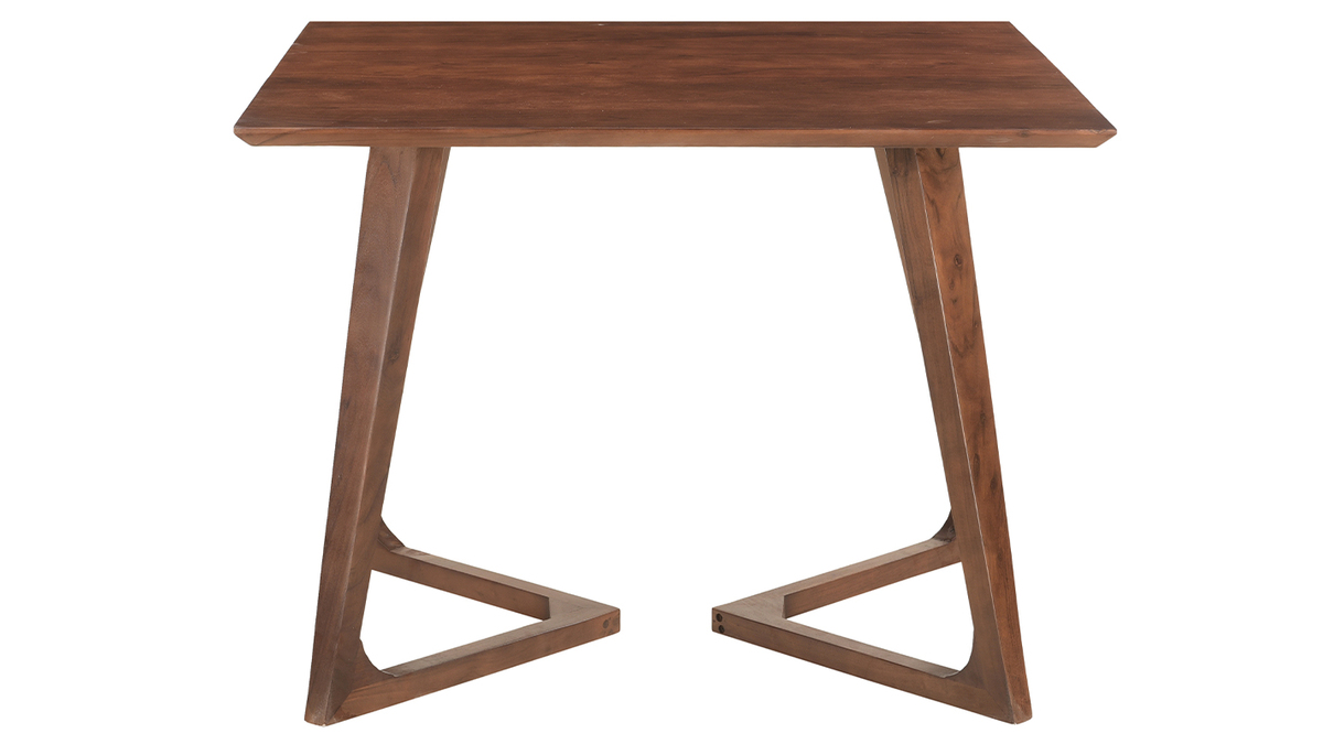 Table design carrée en bois massif L100 cm BANDOL