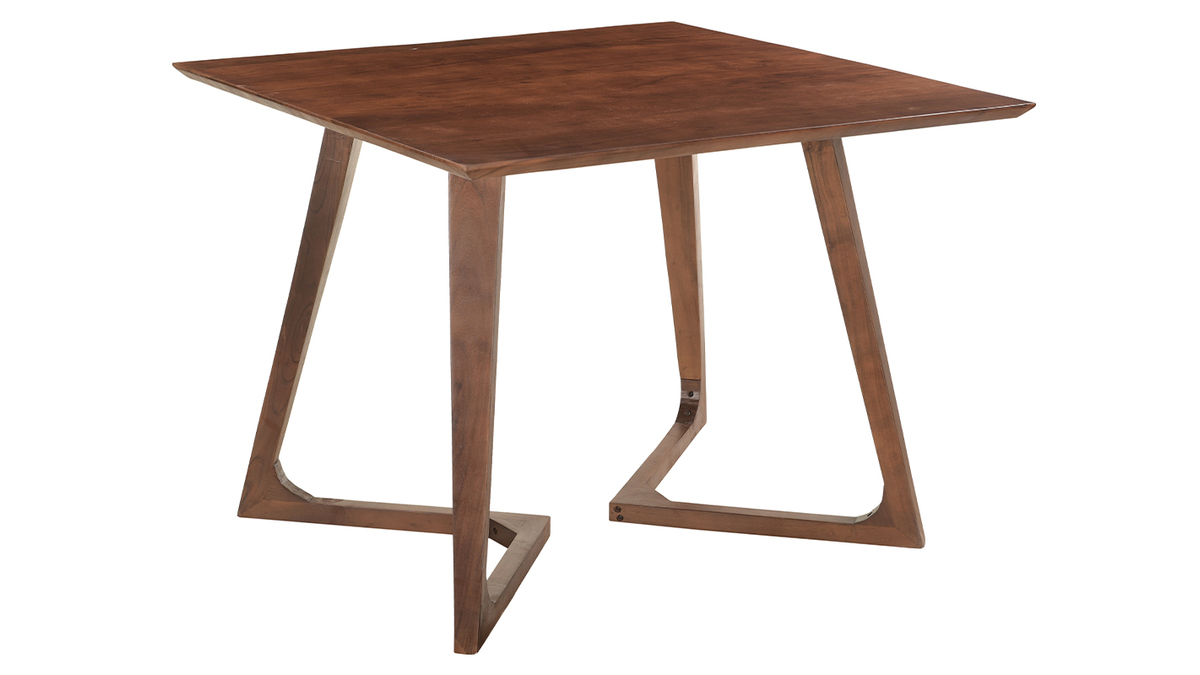 Table design carrée en bois massif L100 cm BANDOL