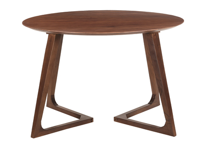 Table design ronde en bois massif L115 cm BANDOL