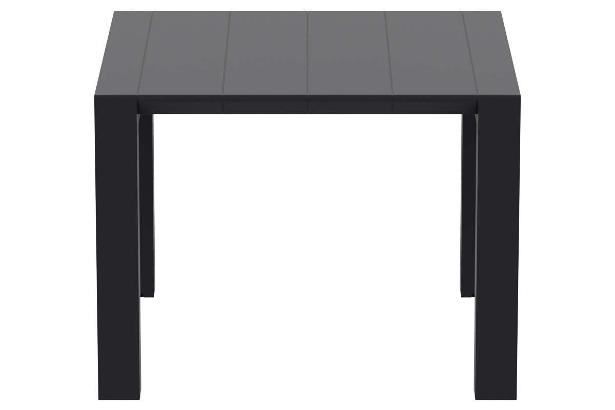 Table extensible d'ext�rieur noire L100-140 cm PRIMAVERA