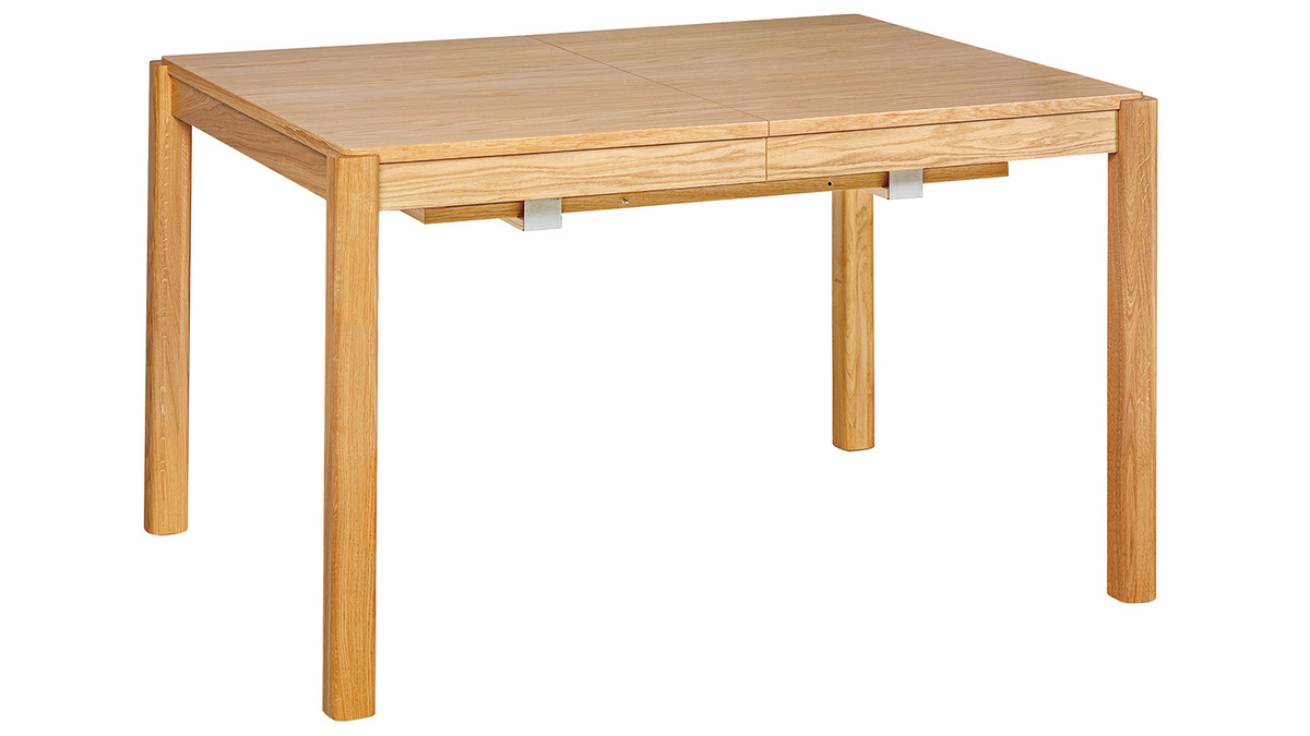 Table extensible rallonges intégrées rectangulaire scandinave bois ...