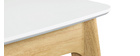 Table Style Scandinave Extensible Betty Blanc - 6 à 8 Personnes