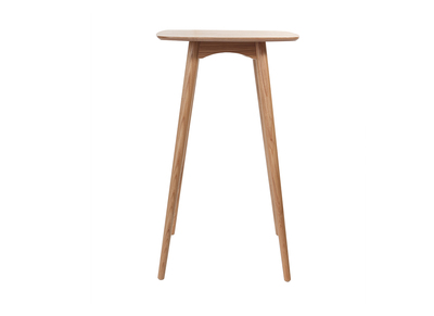 Table haute carrée frêne scandinave L60 cm BALTIK
