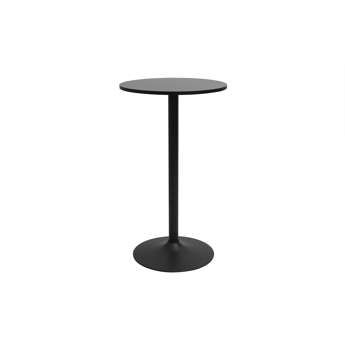 Table haute design ronde noire D60 cm CALISTA Table haute design ronde noire D60 cm CALISTA