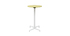Table haute pliante ronde en m&eacute;tal vert anis DOTS