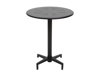 Table pliante ronde en m&eacute;tal noir D60 cm DOTS