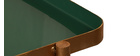 Tables basses gigognes laquées vert clair et vert foncé (lot de 2) ZURIA
