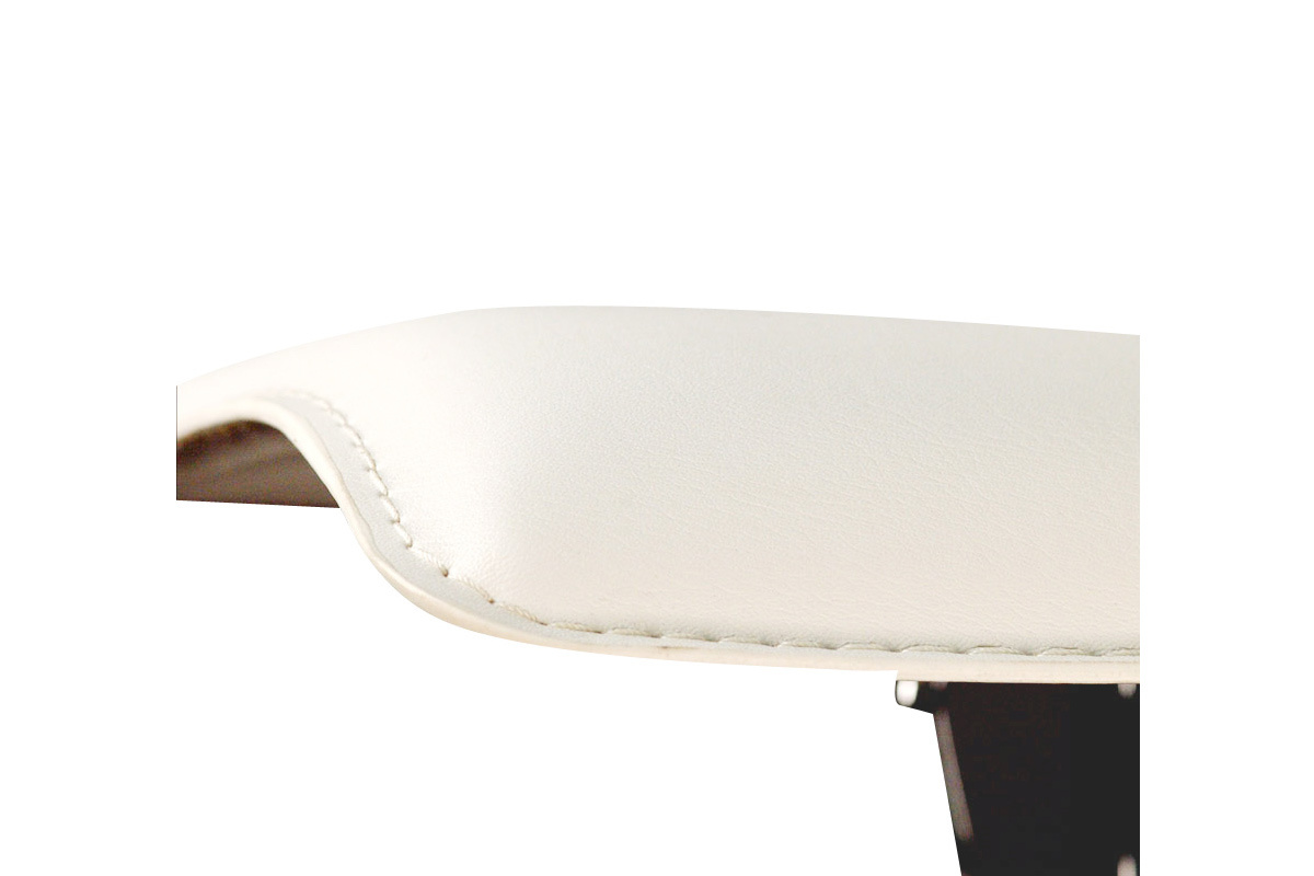 Tabouret de bar / cuisine blanc moderne SURF ALTO (lot de 2)