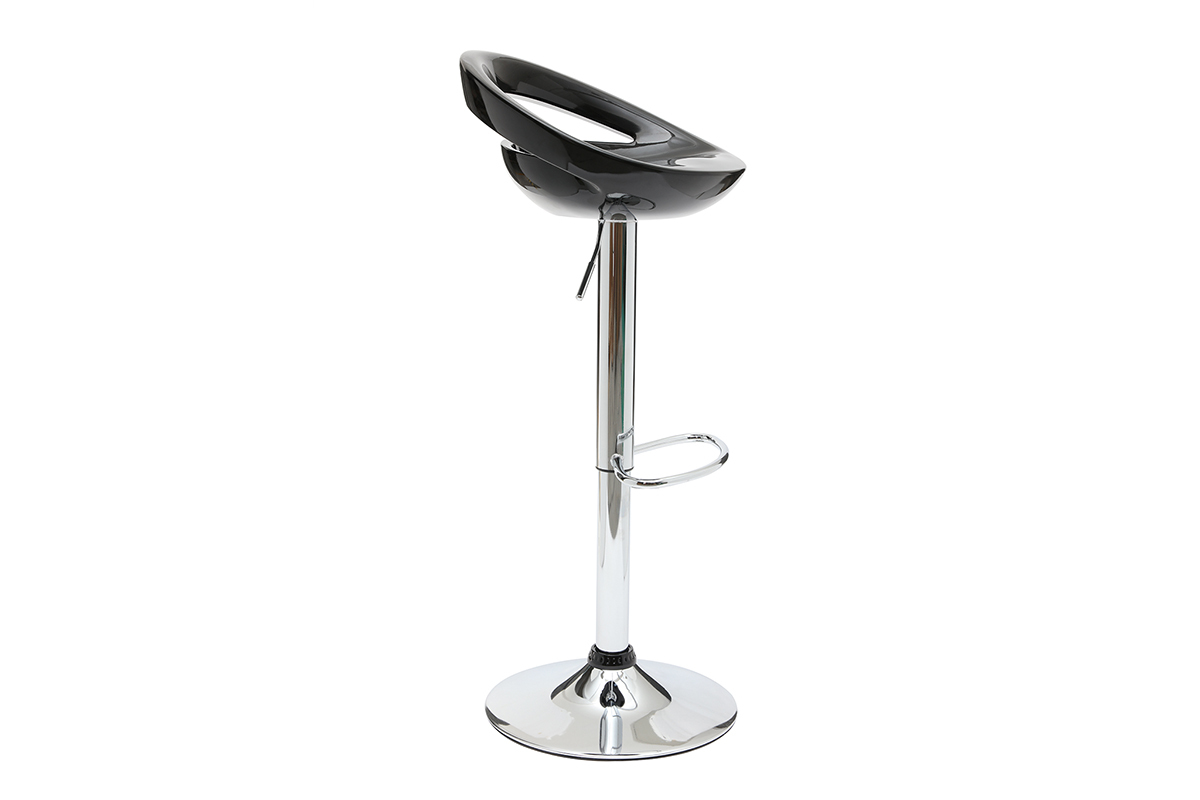 Tabouret de bar / cuisine noir moderne COMET (lot de 2)