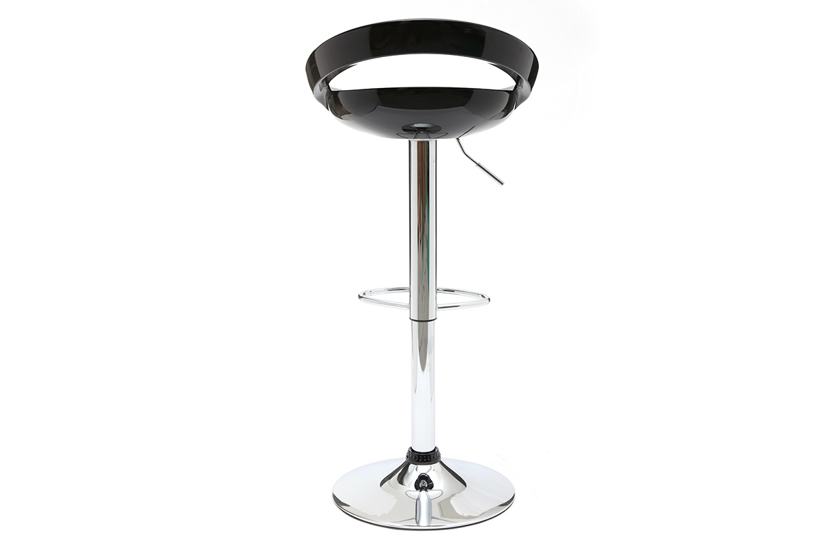 Tabouret de bar / cuisine noir moderne COMET (lot de 2)