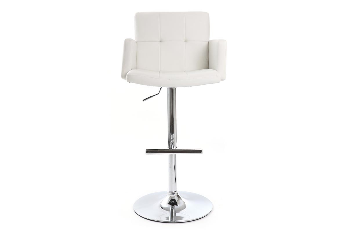 Tabouret de bar design blanc BLAKE