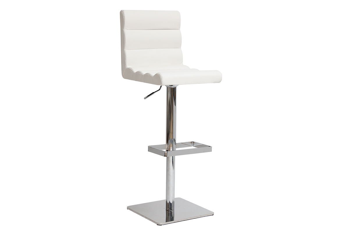 Tabouret de bar design blanc COLOMBUS