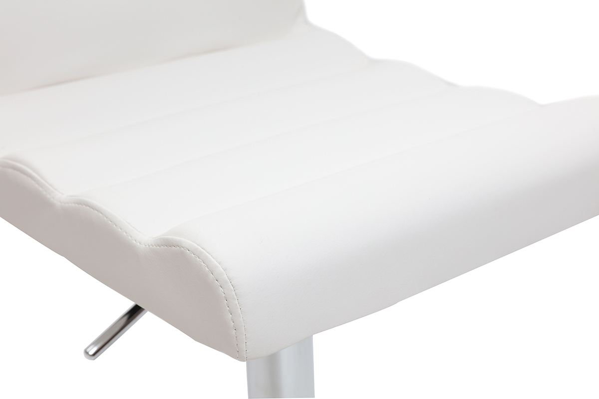Tabouret de bar design blanc COLOMBUS