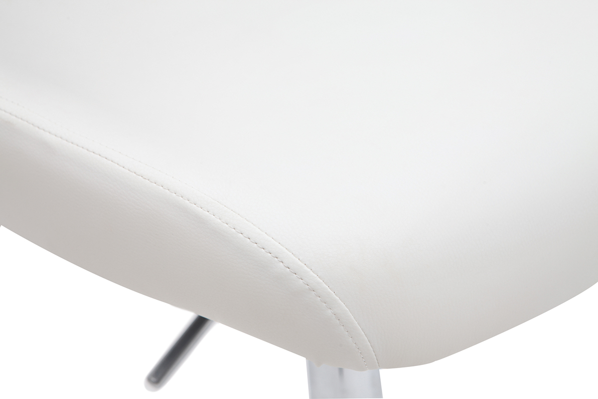 Tabouret de bar design blanc contemporain NEPTUNE