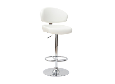 Tabouret de bar design blanc contemporain NEPTUNE