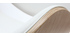 Tabouret de bar design blanc et bois clair WALNUT