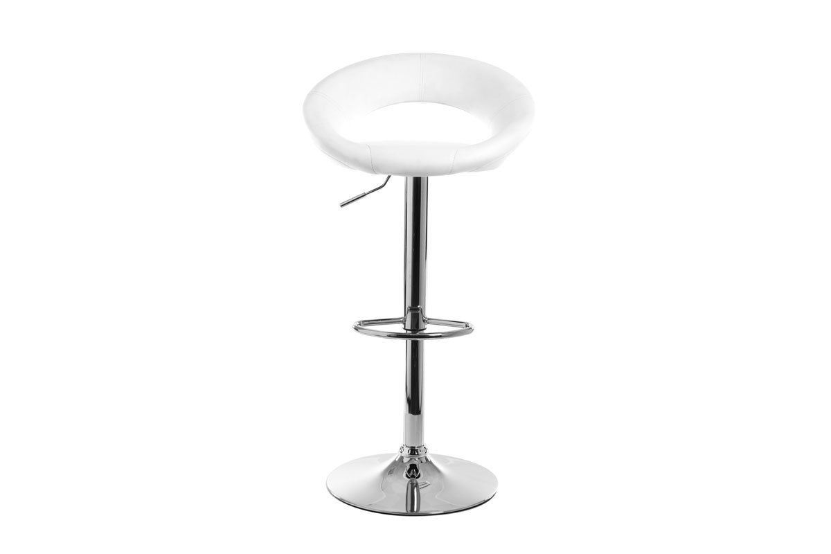 Tabouret de bar design blanc NEWTON